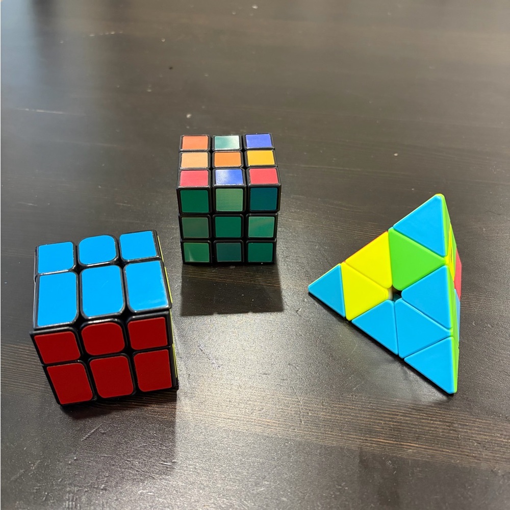 Trio of Rubik’s Cubes